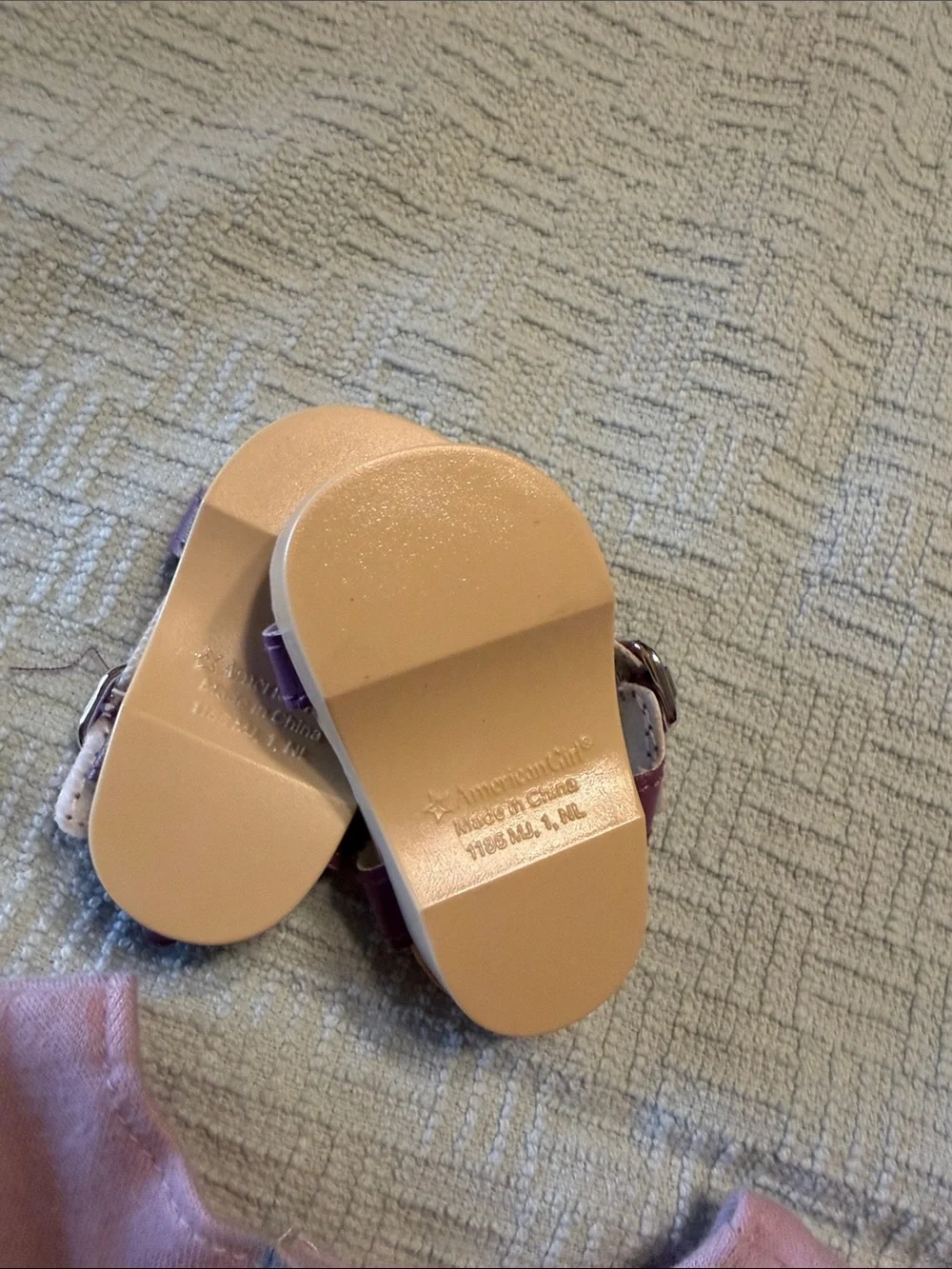 American Girl Purple Floral Graphic Top with Printed Ruffle Shorts